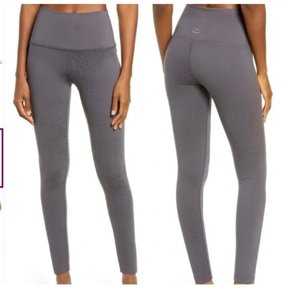 Beyond Yoga Feline Jacquard High Waisted Leggings Womens M Grey Yoga Active - Picture 1 of 8
